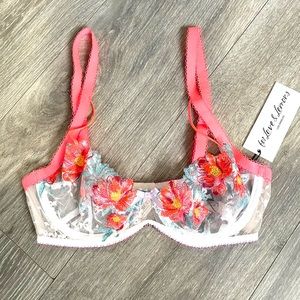💋NWT Love and Lemons Neon Poppy Bra, Size Small!💋
